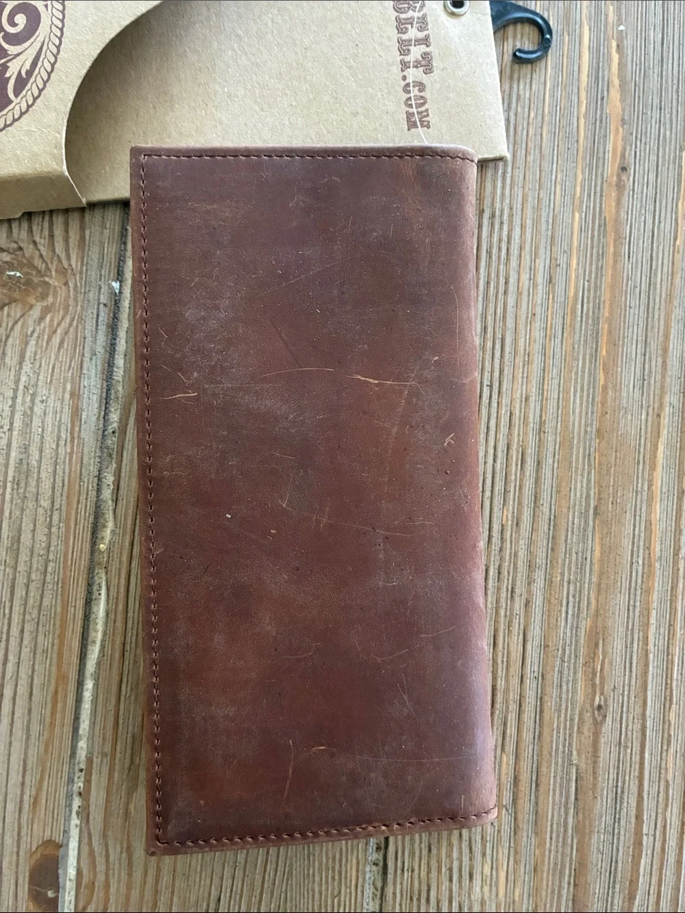 NWT 3D Belt Company Western Brown Wallet